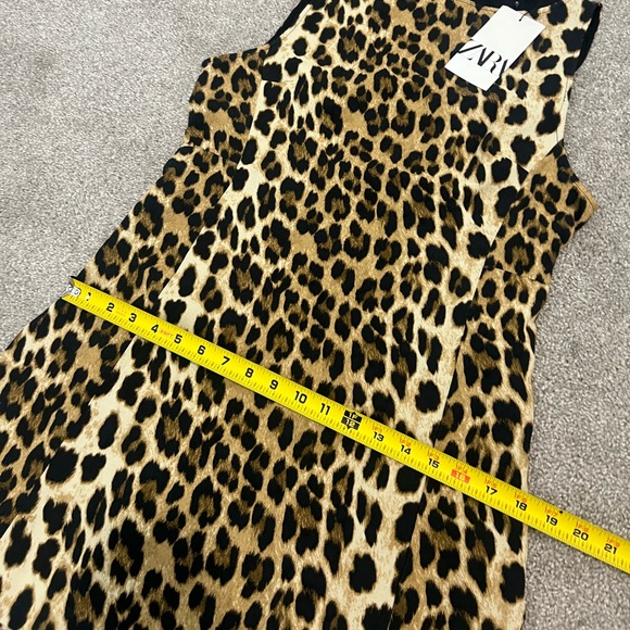 NWT ZARA ANIMAL PRINT DRESS ZW COLLECTION 3201/140 LEOPARD WOMEN LARGE - Picture 10 of 14